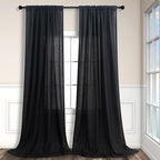 Pitalk 102 Inch Long Curtains Black - Image 9