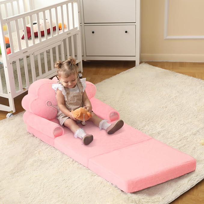 MOONBEEKI Toddler Chair Comfy，Foldable Princess Couch - Image 2