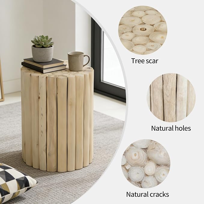 DUHOME Boho Round Side Table - Image 6