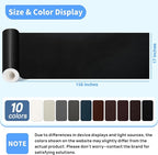 Leather Repair Patches, 17X158 Inch Self-Adhesive Leather Repair Tape, Stretch - Image 2