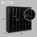 Shot Glass Display Cabinet Solid Wood - Image 5