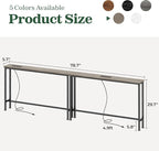 SUPERJARE 78.8 Inch Narrow Console Table - Image 3