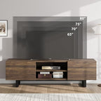 GarveeHome Industrial TV Stand for 80 in, Modern Entertainment Center - Image 4