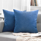 MIULEE Pack of 2 Decorative Outdoor Solid Waterproof Throw Pillow Covers Euro - Image 7