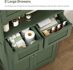 Iwell 58" H Tall Bathroom Storage Cabinet - Image 8