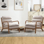 INZOY Accent Chairs Set of 2, Mid Century Modern Accent Chair by INZOY