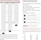Pinch Pleated 70 Inch Extra Wide Cream Light Filtering Dining Room Curtains 96 - Image 8