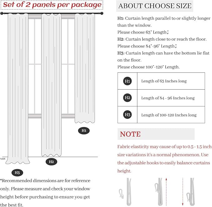 Pleated Chocolate Tart Natural Linen Curtains 96 Inches Long - Image 7