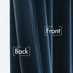 MIULEE Navy Blue Velvet Curtains 52x90 inches Luxury Blackout Curtains | - Image 6