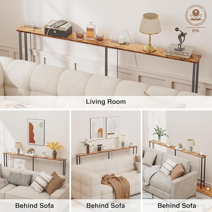 Keelian 90" Narrow Sofa Table - Image 6