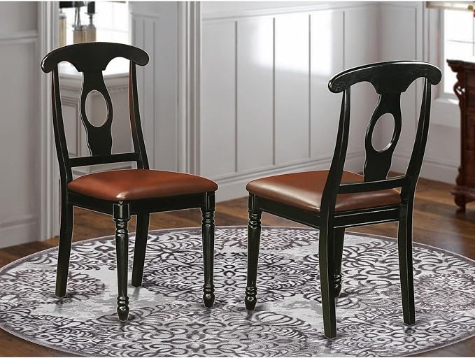 East West Furniture KEC-BLK-LC Kenley Dining Room Chairs - Image 2