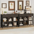 FATORRI Rustic 6 Cube Storage Organizer Bookshelf - Image 7