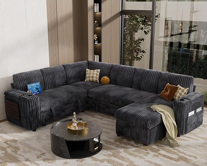Vipbear 111" Modular Sectional Sleeper Sofa - Image 2