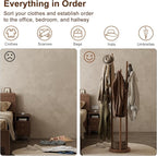 Muwuele Solid Wood Rotary Coat Rack, Freestanding Coat Rack - Image 6