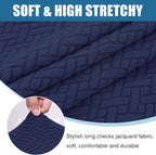Smiry Waterproof Couch Cushion Covers, Stretch Jacquard Sectional Couch Covers - Image 7