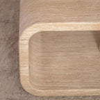 Modern Wood Coffee Table, Rectangular Minimalist Center Table - Image 7