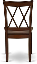 East West Furniture CLC-MAH-W Clarksville Dining Chairs - Image 8