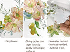 Floral Rub on Transfer for Furniture Vintage Large Flower UV DTF Transfer - Image 3