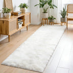 2x4 Non-Slip Shaggy Runner Rug, Ultra Soft Fluffy Plush Modern Indoor Area Rug - Image 5