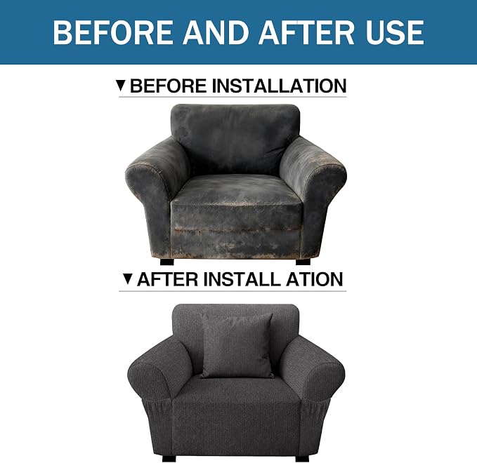 Armchair Slipcover with 1 Pillow Cover - Image 8