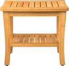 Large Bamboo Shower Bench Stool - Image 9