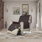 Easy-Going Reversible Couch Cover, Recliner 22 in, Chocolate/Chocolate | - Image 2