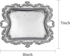 Funly mee 8 x 7 inches Antique Trinket Dish Vintage Jewelry Tray, Ring Holder - Image 4