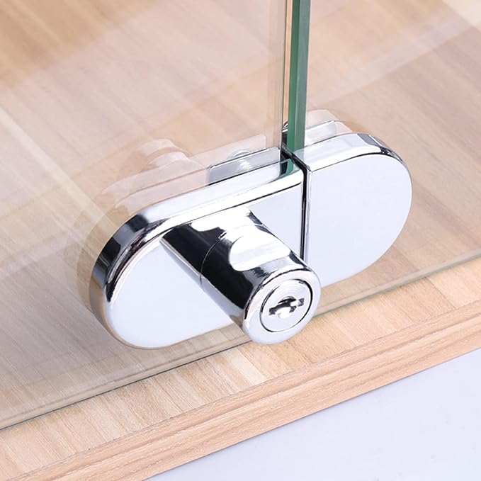 2Pcs Glass Cabinet Lock with Keys, Display Case Lock - Image 5