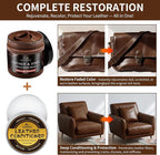 Leather Recoloring Balm with 100ml Mink Oil, Medium Brown Leather Repair Kit - Image 2