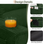 COMAX Futon Sofa Bed 3 Seater, 4 in 1 Folding Boneless Sleeper Corduroy Couch - Image 6