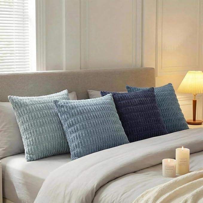 Fancy Homi 4 Packs Decorative Throw Pillow Covers - Image 3