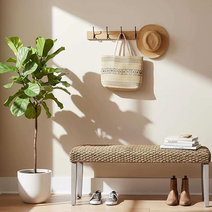 Solid Wood Acacia Indoor Bench by AVCONNECT