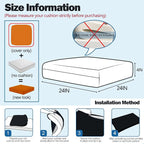 Sqodok Outdoor Cushion Covers 24x24 inch, Wicker Chair - Image 2