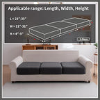 OHSIO Sectional Couch Covers, Wear Resistant Stretch Sofa Covers Washable Soft - Image 2