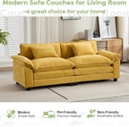 Oprisen 86" Modular Sectional Sofa, Comfy Cloud Couch Sectional Sofa, Chenille - Image 7