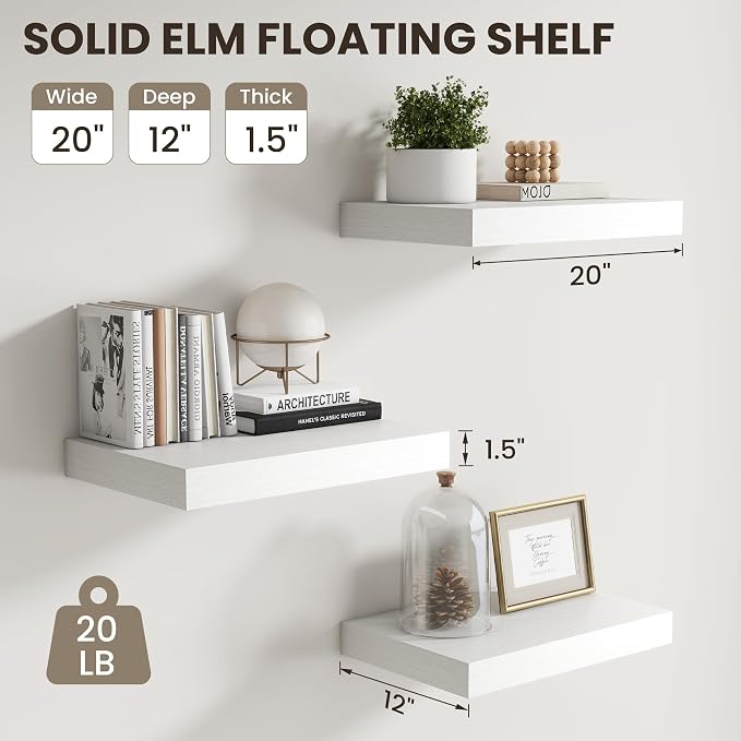 Dreamland White Floating Shelves - Image 2