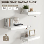 Dreamland White Floating Shelves - Image 2