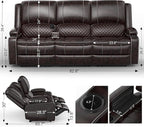 Yolsali Recliner Sofa, 3 Seater Manual Reclining Sofa - Image 2