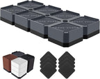Bed Risers Heavy Duty, Adjustable Furniture Riser Blocks Lift 1.5, 4.3 inches by LiftLevelYourBed