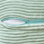 MIULEE Mint Green Corduroy Pillow Covers 20x20 Inch - Image 3