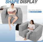Futon Sofa Bed with Pillow, 3-in-1 Sleeper Sofa Bed with Removable Cover - Image 5