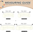 Arfntevss Stretch Sectional Couch Covers L Shaped Corner Sectional Sofa Cover - Image 7