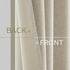 MIULEE 100% Blackout Linen Curtains - Image 6