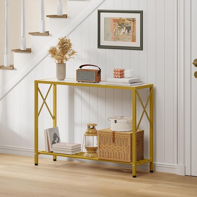 Tajsoon Entryway Table 41.8”, 2-Tier Entry Way Console Entrance Table, Narrow - Image 7