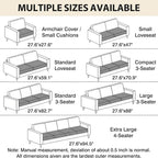 Fixwal Waterproof Flannel Dog Couch Cover, 27.6" x 27.6", Non-Slip Backing - Image 2