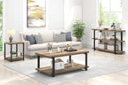 FOLUBAN Industrial Coffee Table - Image 9