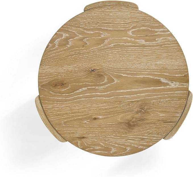 Furniture of America Carys Modern Solid Wood 20-inch Round End Table - Image 9