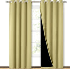 NICETOWN Full Shading Curtains 90" Long 2 Panels Set by NICETOWN