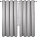 Light Grey Thermal Blackout Curtains/52 x 72 Inch/Set of 2 Panels Room - Image 2