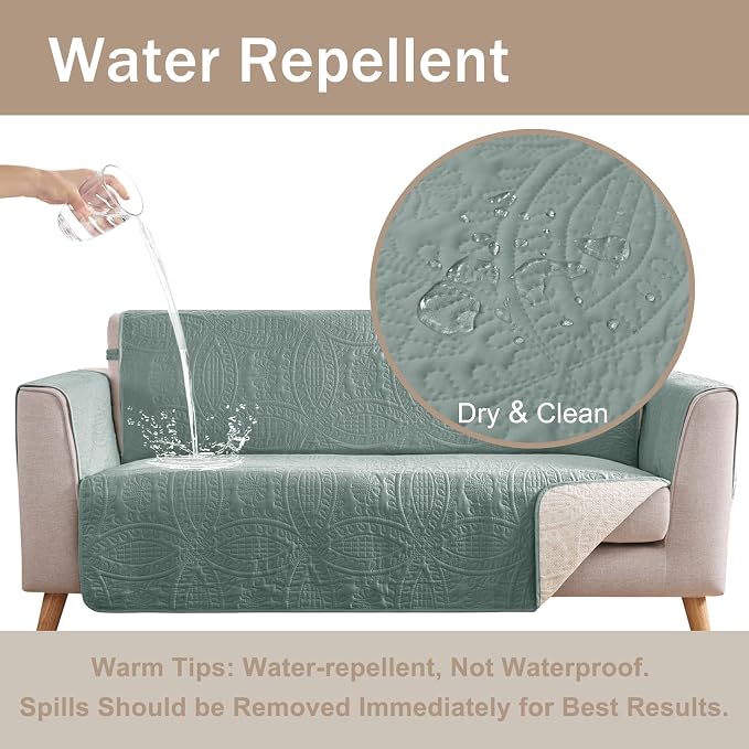 Quilted Recliner Covers, Water-Repellent Recliner Slipcovers, Recliner Covers - Image 7